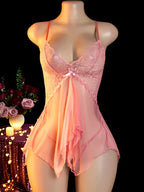 Bianca - Conjunto de lencería de encaje elegante y romántico