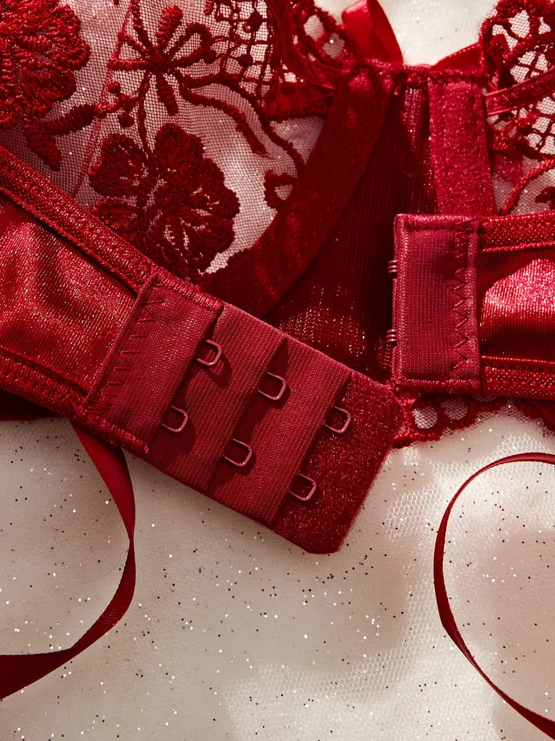 Carla - Conjunto borgoña edición San Valentín | Piel Canela