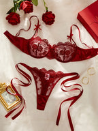 Carla - Conjunto borgoña edición San Valentín | Piel Canela | Imagen 3