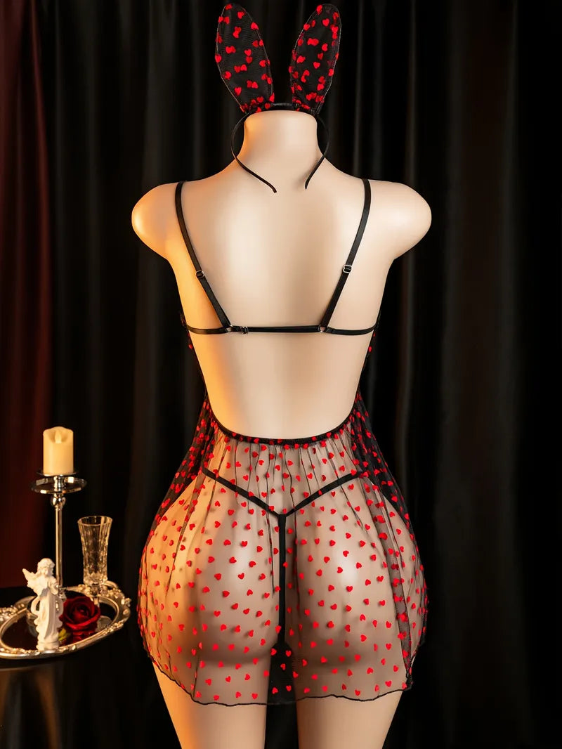 Greta - Set negro de 3 piezas con vestido y diadema | Piel Canela | Imagen 2