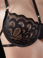 Maia - Conjunto negro de sujetador y braguita | Piel Canela | Imagen 5