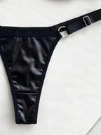 Zoe - Conjunto negro estilo punk de 2 piezas | Piel Canela